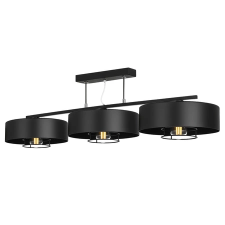 Lampa Wisząca LX- 1091 Czarna 3x E27 LEDLUX