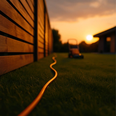 PRZEDŁUŻACZ OGRODOWY DO LAMPEK KOSIARKI BUDOWLANY GRUBY SZNUR 15m Orange LEDLUX