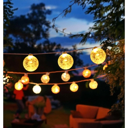 Girlanda Solarna 11,6m 100 LED Kulki Dekoracja Ogrodu Oświetlenie Zewnętrzne LSOL-039 LEDLUX