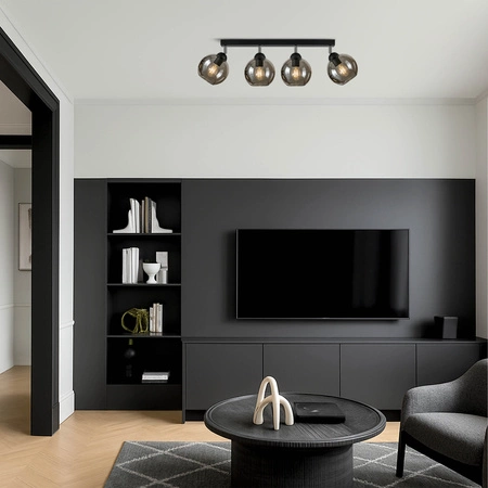 Lampa Sufitowa LX- 1194 Czarna 4x E27 LEDLUX