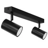 LAMPA SUFITOWA 2xGU10 czarna regulowana SPOT oprawa halogenowa natynkowa OPN-002 2x GU10 BLACK