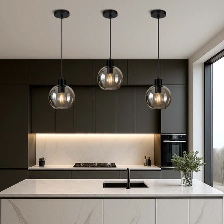 Lampa Wisząca LX- 1136 Czarna 1x E27 LEDLUX