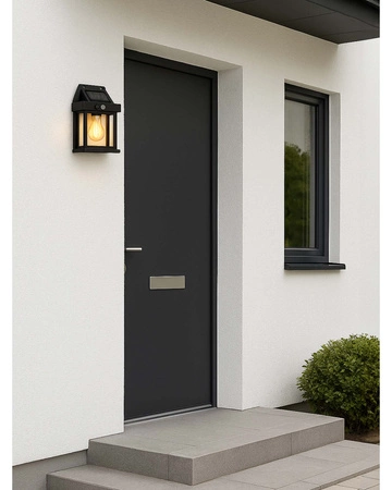 Lampka solarna ogrodowa LED z czujnik ruchu KINKIET elewacyjny ZEWNĘTRZNA LSOL-055 LEDLUX