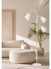 Lampa Podłogowa stojąca 3xE27 nowoczesna Czarna Regulowana do salonu Loft LPD-006 WHITE E27 LEDLUX