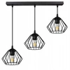 Lampa Wisząca LX- 1048 Czarna 3x E27 LEDLUX
