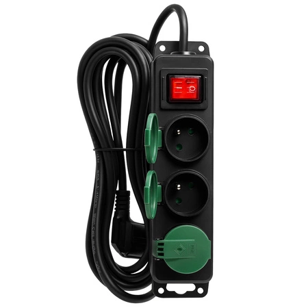 Przedłużacz Listwa Zasilająca Sieciowa Budowlany 5m 3 Gniazda 230V IP44