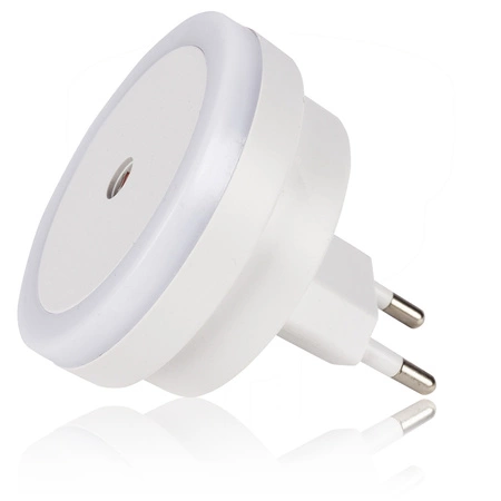 Lampka Nocna LED Wtyczkowa do Kontaktu LN-001 BIAŁA LEDLUX