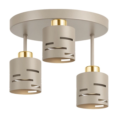 Lampa Wisząca Sufitowa Żyrandol Beżowa Ecru Kaszmir LX1431