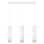 Lampa Wisząca LX-1413 Biała + Złoto 3x GU10 LEDLUX