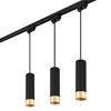 Zestaw szynowy Szyna 1m + 3x Lampa LED GU10 Czarnozłota LX-8471Tuba PREMIUM LEDLUX