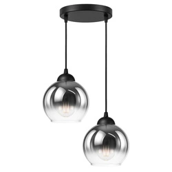 Lampa Wisząca LX- 1325 Czarna 2x E27 LEDLUX