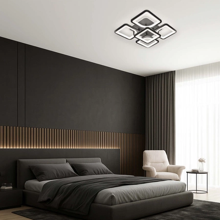 Lampa Sufitowa LED Wisząca nowoczesna żyrandol plafon 81W CCT RGB Remote pilot LX961