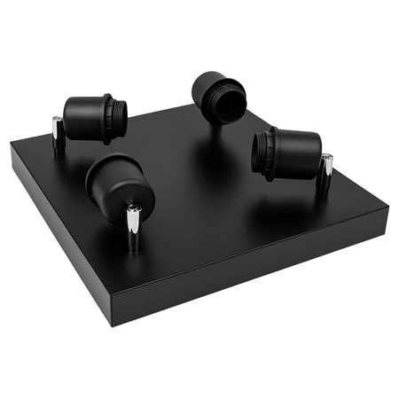 Lampa Sufitowa LX- 1041 Czarna 4x E27 LEDLUX