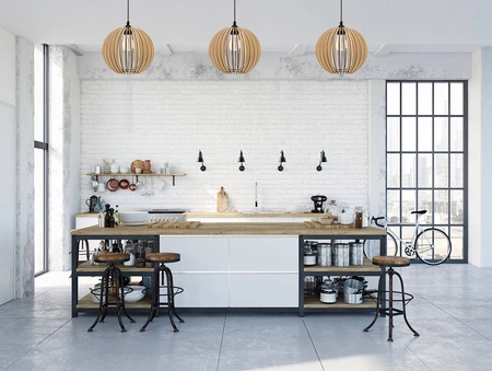 Lampa Sufitowa LX- 1262 Drewniana 1x E27 LEDLUX