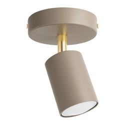 Lampa sufitowa KINKIET LED GU10 beżowa 2w1 Spot Kaszmir Premium LX1427