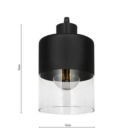Lampa Wisząca LX- 1271 Czarna 5x E27 LEDLUX