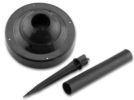 Zestaw LAMPA SOLARNA OGRODOWA BIAŁA KULA LED WBIJANA 10/15/20 LEDLUX