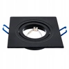 Oprawa Halogenowa Sufitowa LX- 8361 Czarna Kwadrat MR16 GU10 LEDLUX