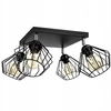 Lampa Sufitowa LX- 1088 Czarna 4x E27 LEDLUX
