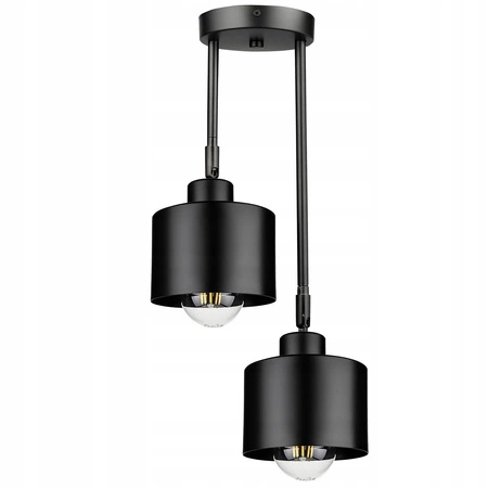 Lampa Sufitowa LX- 1032 Czarna 2x E27 LEDLUX