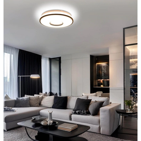 Lampa Sufitowa Panel LED PLAFON 24W CCT ściemniacz + pilot biała ciepła zimna neutralna LX- 910 Czarna LEDLUX