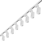 Zestaw Szyna Oświetleniowa Listwa 2m Biała + 8x Reflektor Szynowy Spot Biały LEDLUX