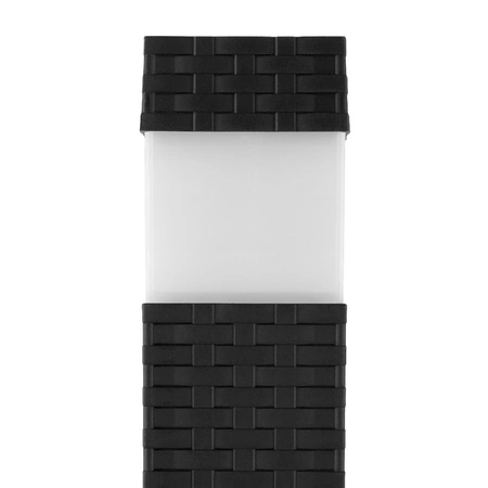 Lampa Solarna LED Wbijana Ogrodowa Słupek Czujnik Zmierzchu Czarna Rattan LSOL-030 LEDLUX