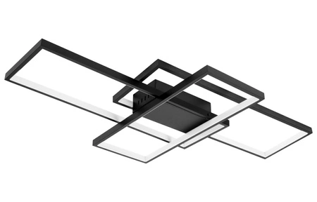 Lampa Sufitowa Wisząca LED Geometryczna LX- 920 90W Czarna biała neutralna LEDLUX
