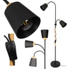 Lampa Podłogowa stojąca 2xE27 nowoczesna Czarna Regulowana do salonu Loft LPD-005 BLACK E27 LEDLUX