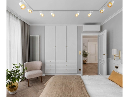 Szynoprzewód Zestaw Szyna 2m + 3x Lampa GU10 Złota Miedziana LED PREMIUM