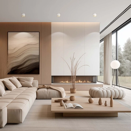 OPRAWA NATYNKOWA Sufitowa HALOGENOWA TUBA LED GX53 Walec SPOT Nowoczesna Biała OPN-017