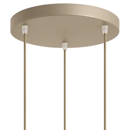 Lampa wisząca sufitowa szklane kule 4xE27 ZŁOTA beżowa GLAMOUR nowoczesna LX1424