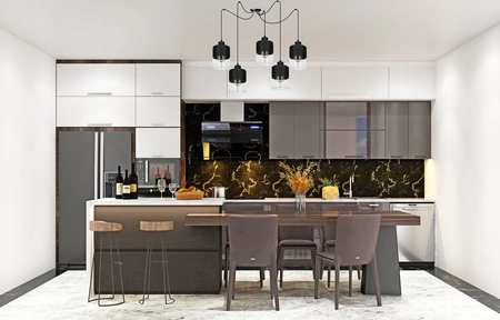 Lampa Wisząca LX- 1271 Czarna 5x E27 LEDLUX