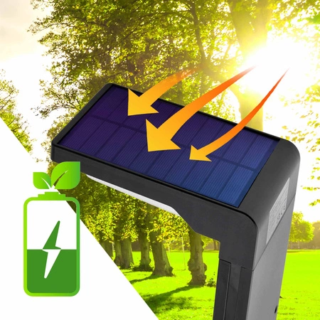 6x Lampa Solarna LED SŁUPEK OGRODOWY WBIJANY Czarny LSOL-033 LEDLUX