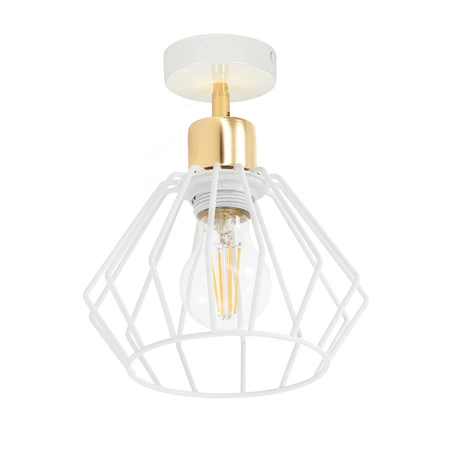 Kinkiet Lampa Ścienna LX- 1374 Biały+ Złoty 1x E27 LEDLUX