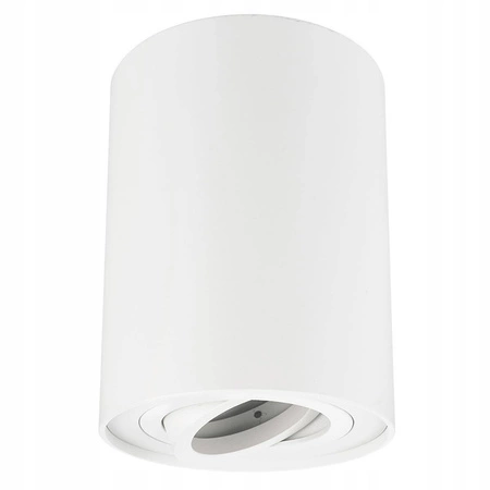 Zestaw Oprawa Sufitowa Natynkowa LX- 63 Biała + Żarówka GU10 6,5W biała ciepła LEDLUX