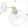 Kinkiet Lampa Ścienna LX- 1366 Biały+ Złoty 1x E27 LEDLUX