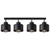 Lampa Sufitowa LX- 1195 Czarna 4x E27 LEDLUX