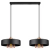 Lampa Wisząca LX- 1105 Czarna + Miedź 2x E27 LEDLUX
