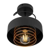Lampa Sufitowa LX- 1259 Czarna + Miedź 1x E27 LEDLUX