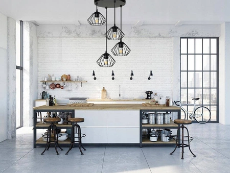 Lampa Wisząca LX- 1056 Czarna 4x E27 LEDLUX