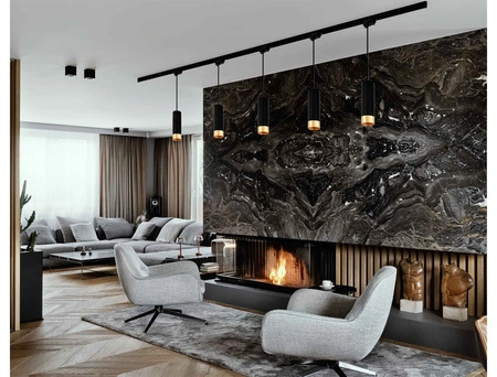 Zestaw szynowy Szyna 1m + 3x Lampa LED GU10 Czarnozłota LX-8471Tuba PREMIUM LEDLUX