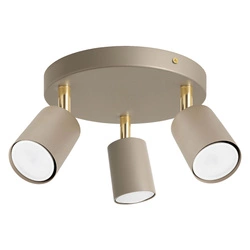 Lampa sufitowa KINKIET LED 3xGU10 beżowa Spot Kaszmir Premium LX1340