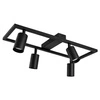 LAMPA SUFITOWA 4xGU10 czarna regulowana SPOT oprawa halogenowa natynkowa OPN-009 4x GU10 BLACK