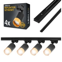 1x Szyna BLACK 2m + 4x LX-8470 BLACK+GOLD