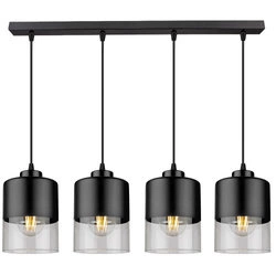 Lampa Wisząca LX- 1277 Czarna 4x E27 LEDLUX