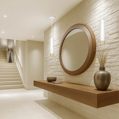 Lampa Sufitowa Wisząca LX-1412 Biała + Złoto 1x GU10 LEDLUX