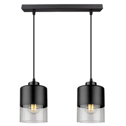 Lampa Sufitowa LX- 1278 Czarna  2x E27