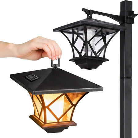 Lampa Solarna Ogrodowa LED Zewnętrzna 1,5m Latarnia Wbijana Słupek ogrodowy LSOL-007 LEDLUX