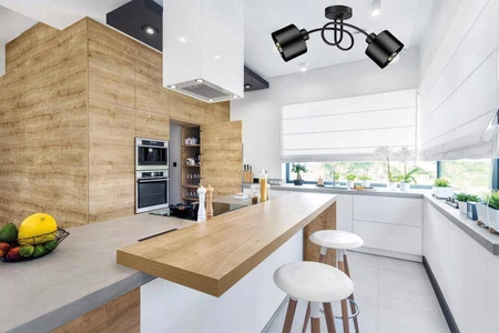 Lampa Sufitowa LX- 1125 Czarna 2x E27 LEDLUX